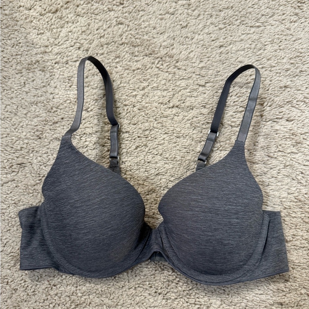 Aerie Gray Real Sunnie Full Coverage Bra